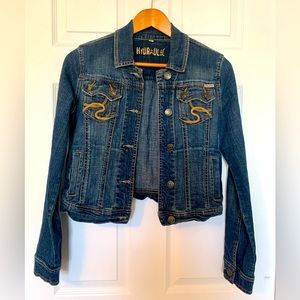 Womens cropped jean jacket